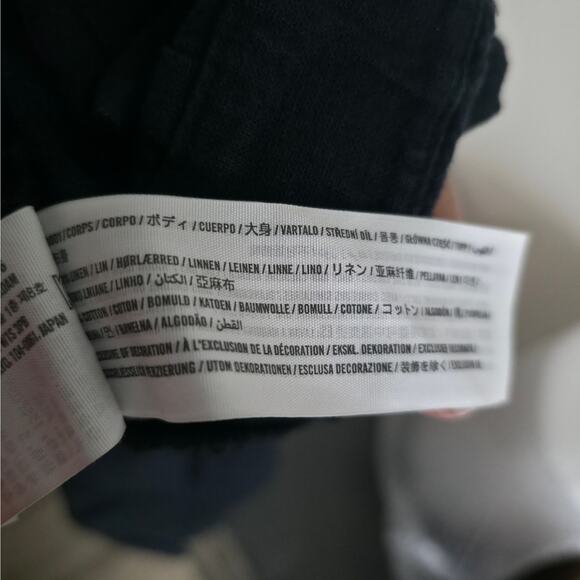 Abercrombie & Fitch Linen Blend Wide Leg Cargo Trouser Casual Pants Women Sz S - Picture 6 of 8